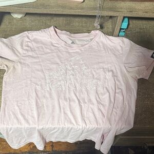 Adidas Light Pink Tee with Logo
